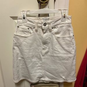 White Calvin Klein Denim Skirt